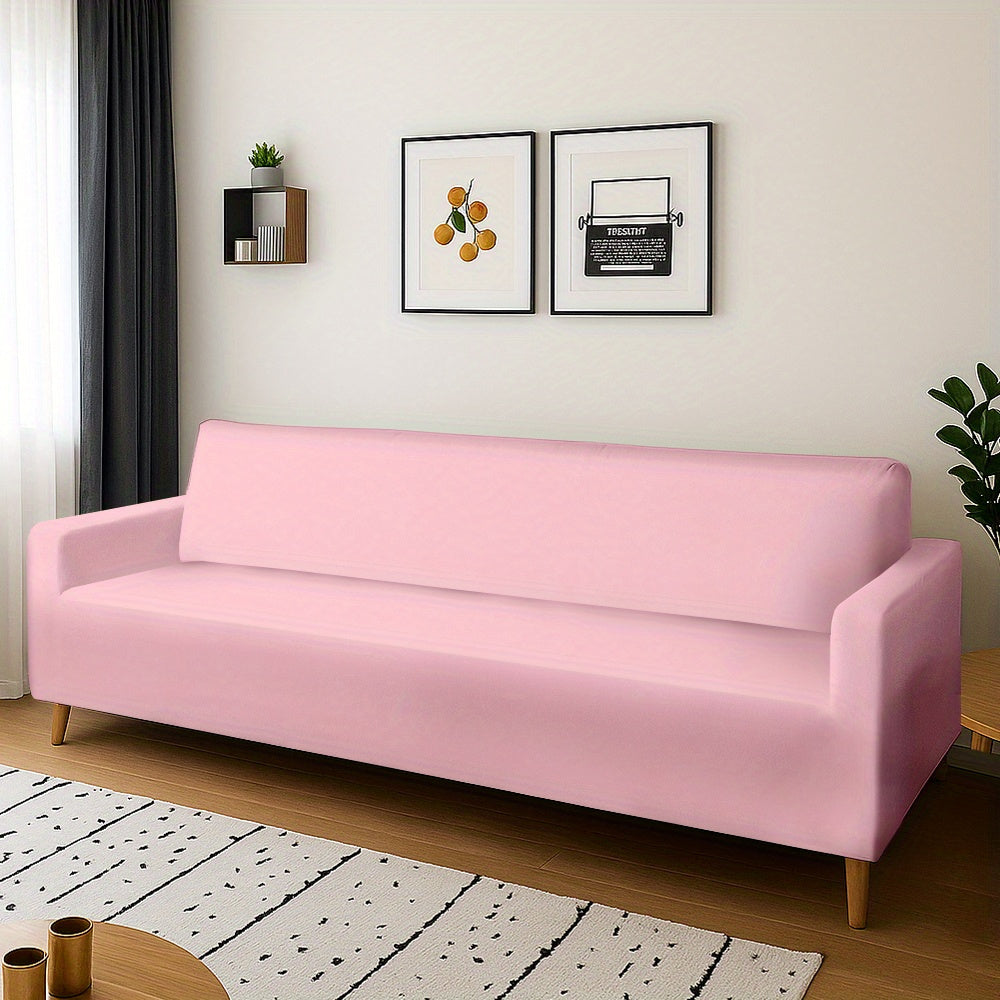 Housse de canapé en velours à motif fleuri au rendu glamour, vue d'ensemble