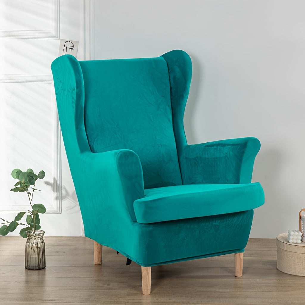Housse de canapé extensible en polyester au rendu glamour, détail de la finition
