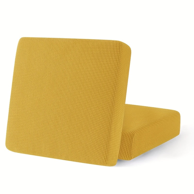 Housse de coussin extensible en velours côtelé jacquard, housse posée