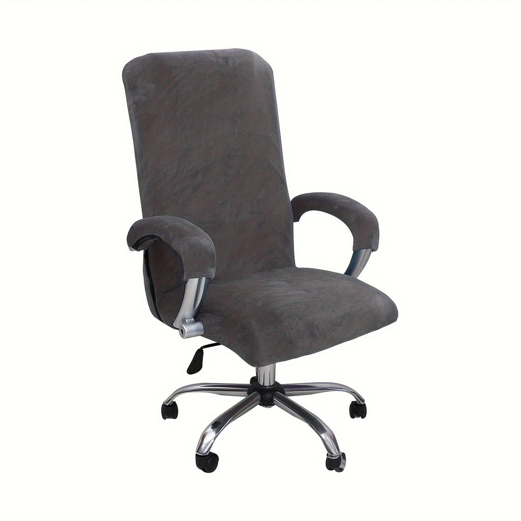 Housse de chaise extensible en polyester, gros plan sur le tissu