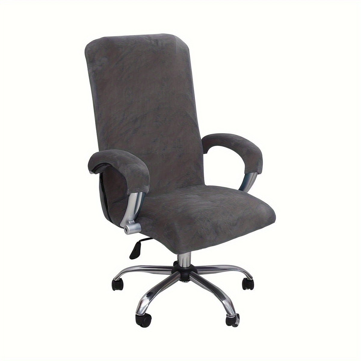 Housse de chaise extensible en polyester, gros plan sur le tissu