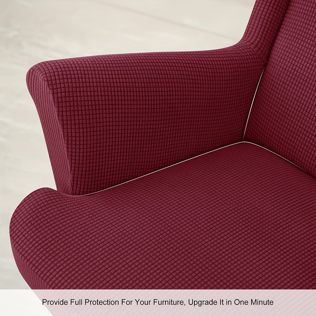 Housse de canapé épaisse extensible en velours côtelé jacquard pour fauteuil, autre coloris