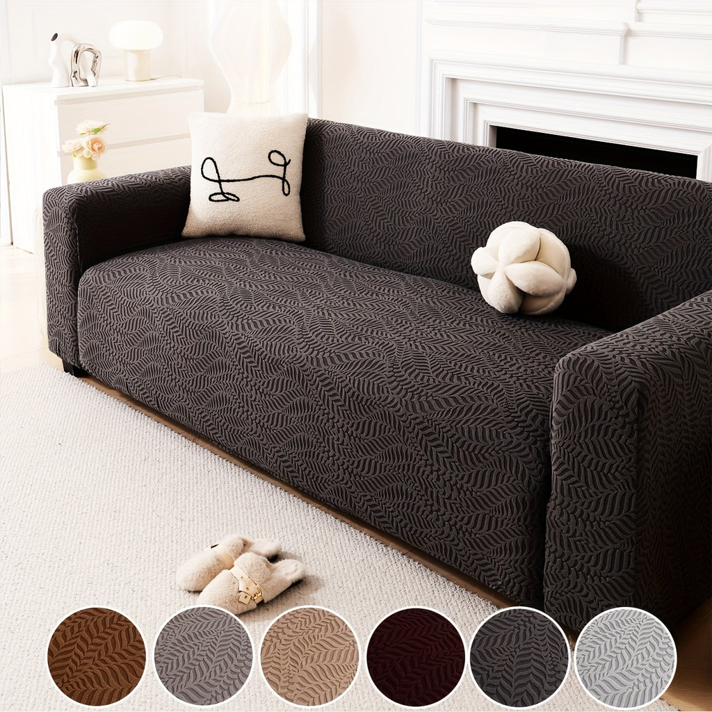 Housse de canapé épaisse extensible en polaire jacquard, autre coloris