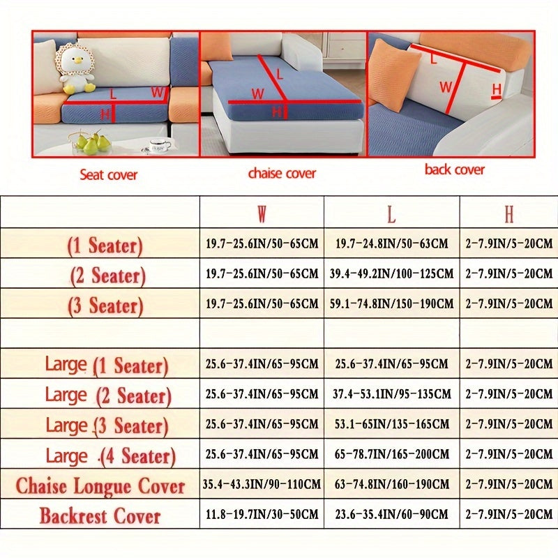 Housse de canapé épaisse extensible en polaire jacquard anti-griffes, gros plan sur le tissu