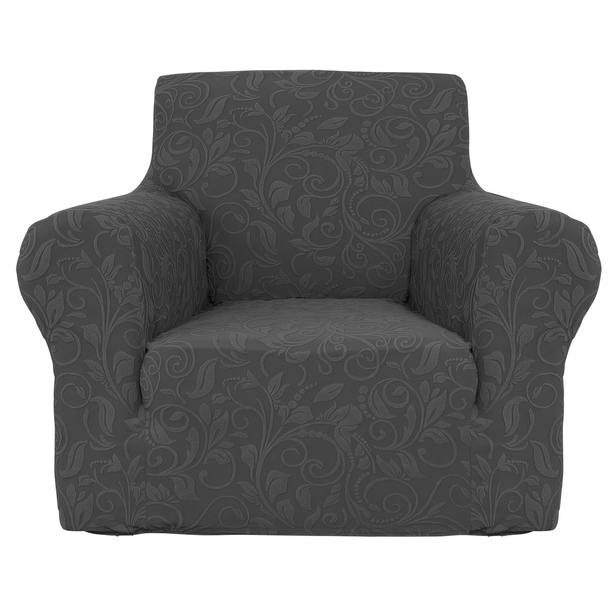 Protection de canapé extensible en polaire jacquard d'esprit vintage, vue d'ensemble