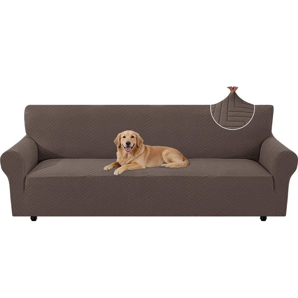 Housse de canapé épaisse extensible en polyester, housse posée