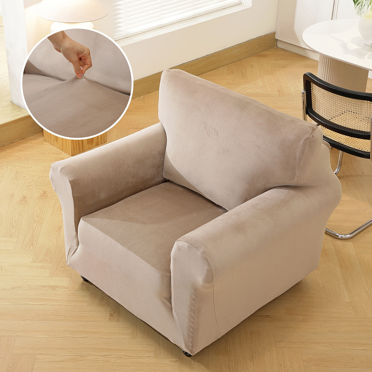 Housse de canapé extensible en velours, autre coloris