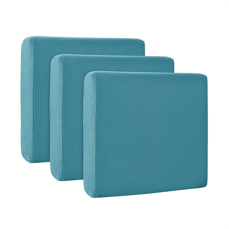 Housse de coussin extensible en velours côtelé jacquard, vue de dos