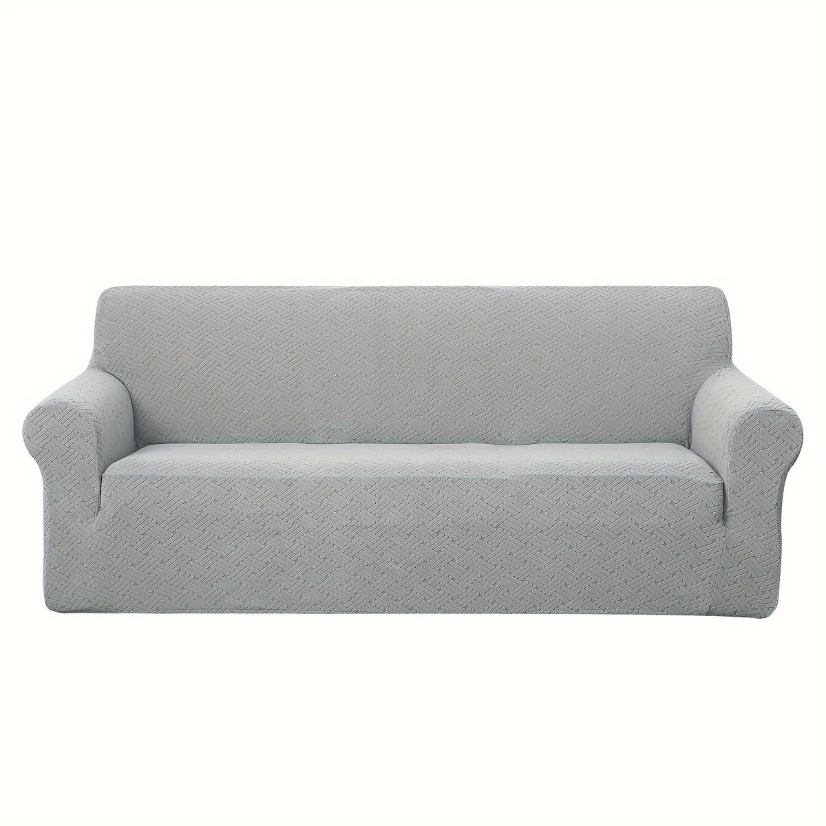 Housse de canapé épaisse extensible en polaire jacquard antidérapante, housse posée