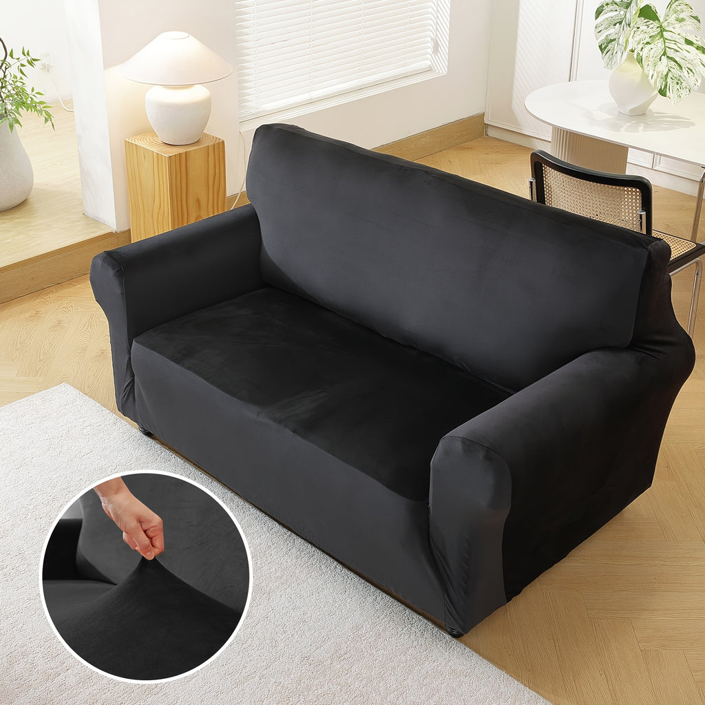 Housse de canapé extensible en velours, autre coloris