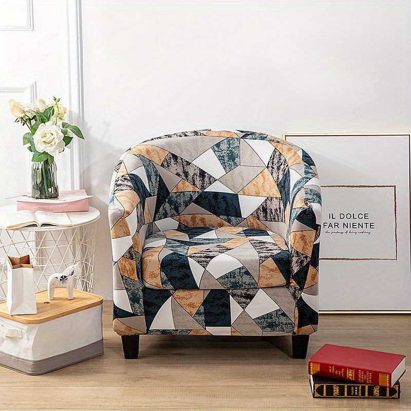 Housse de canapé extensible en fibre de lait à housses séparées pour fauteuil — détail de la matière : fibre de lait Image