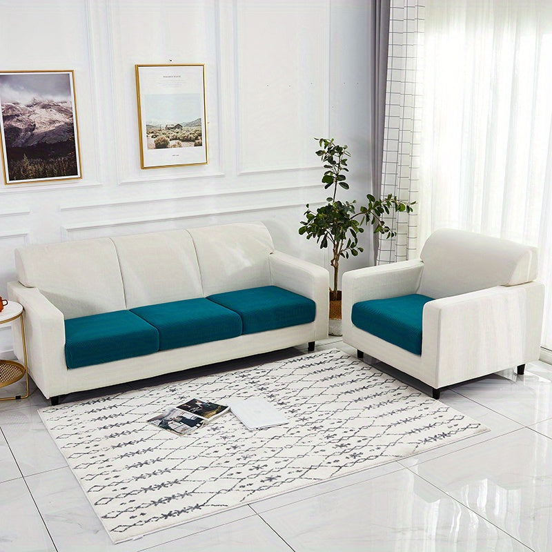 Housse de coussin extensible en polaire matelassée, autre coloris