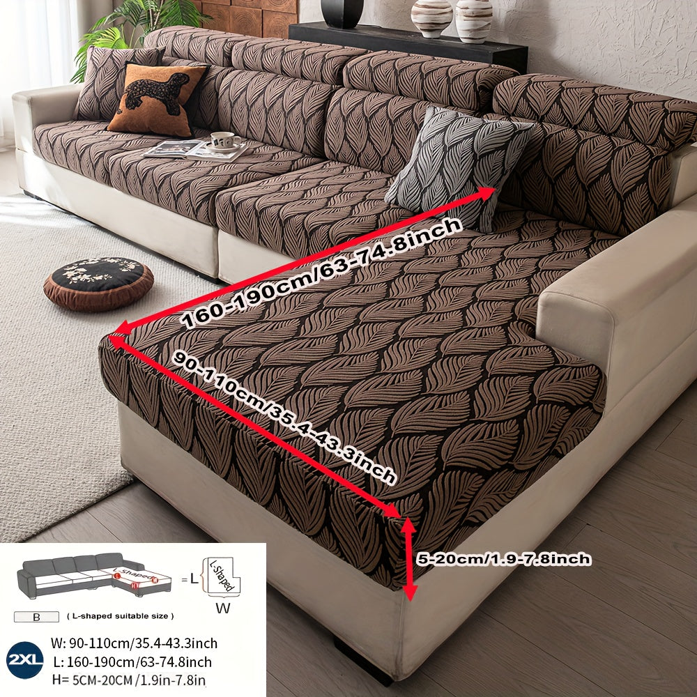 Housse de canapé épaisse en polyester, gros plan sur le tissu
