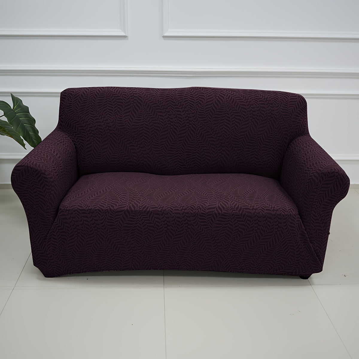 Housse de canapé épaisse extensible en polaire jacquard, housse posée