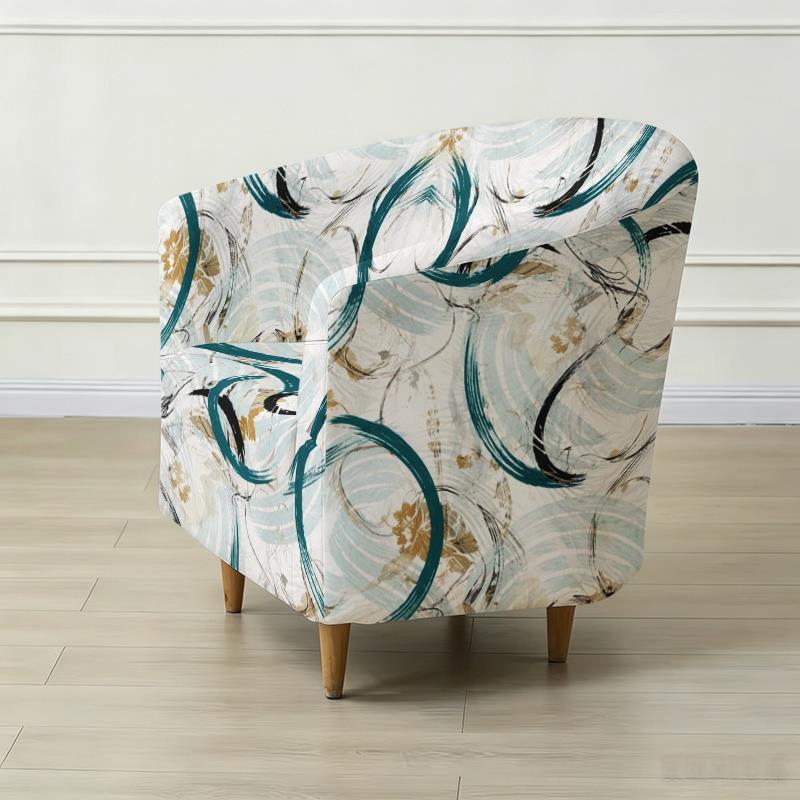 Housse de canapé légère extensible en fibre de lait matelassée à motif, vue d'ensemble