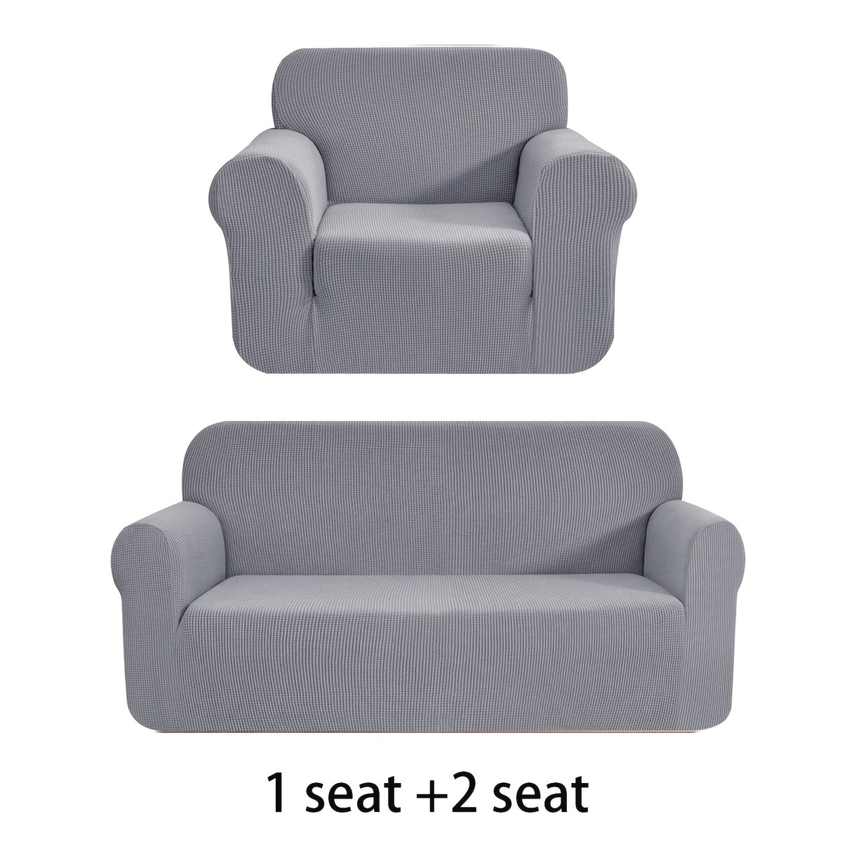 Housse de canapé extensible en polaire jacquard anti-griffes, gros plan sur le tissu