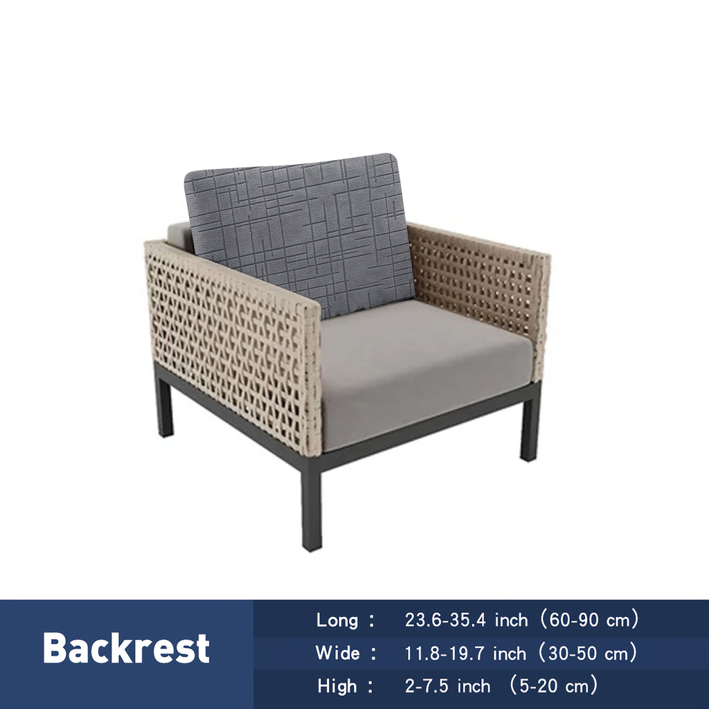 Housse de canapé extensible en polyester, détail de l'ourlet