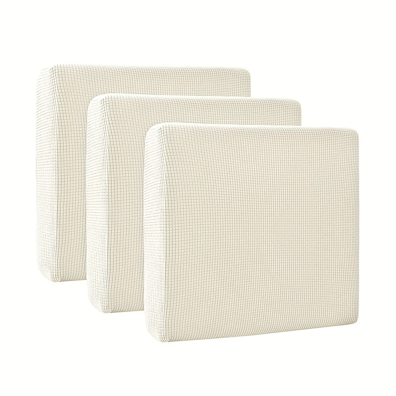 Housse de coussin extensible en velours côtelé jacquard, vue d'ensemble