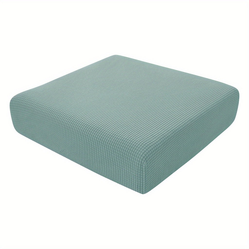Housse de coussin extensible en polyester, gros plan sur le tissu