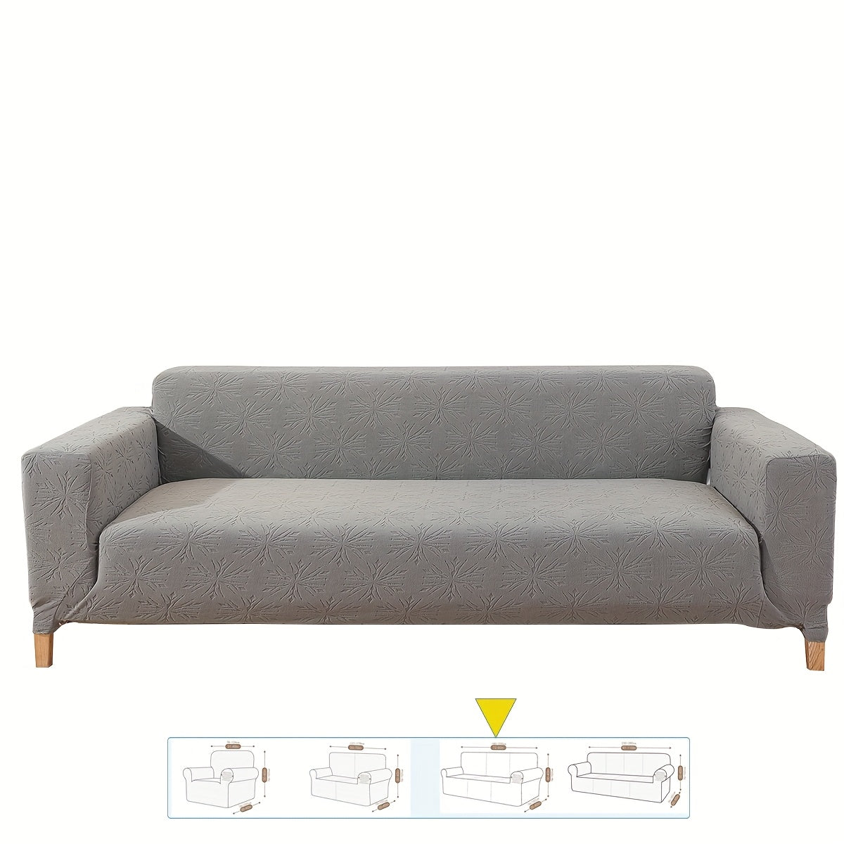 Housse de canapé épaisse extensible en polaire jacquard anti-griffes, tissu de 200 à 250 g/m²