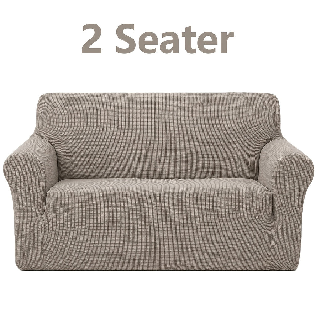 Housse de canapé extensible en polyester à carreaux, autre coloris