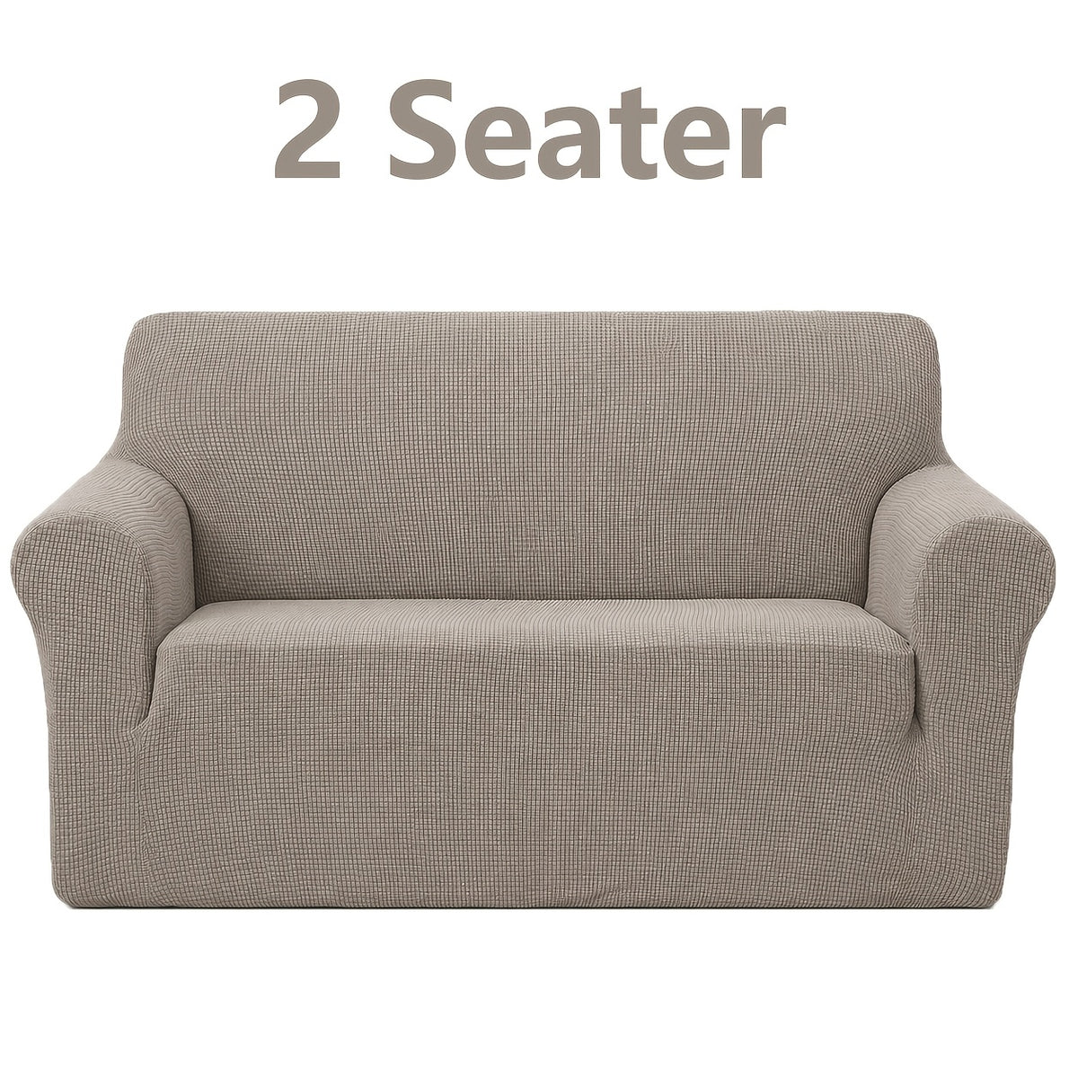Housse de canapé extensible en polyester à carreaux, autre coloris