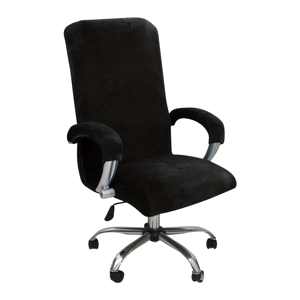 Housse de chaise extensible en polyester, mise en situation