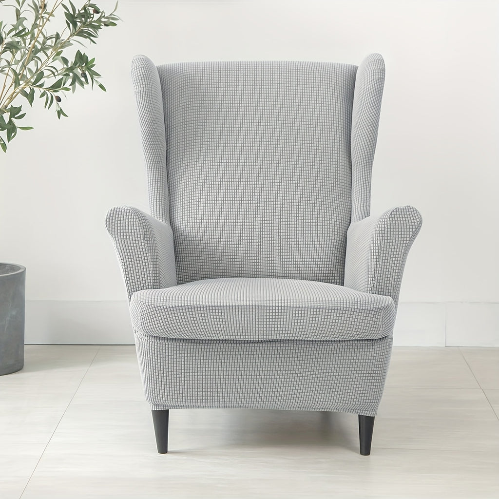 Housse de canapé épaisse extensible en velours côtelé jacquard pour fauteuil, housse posée