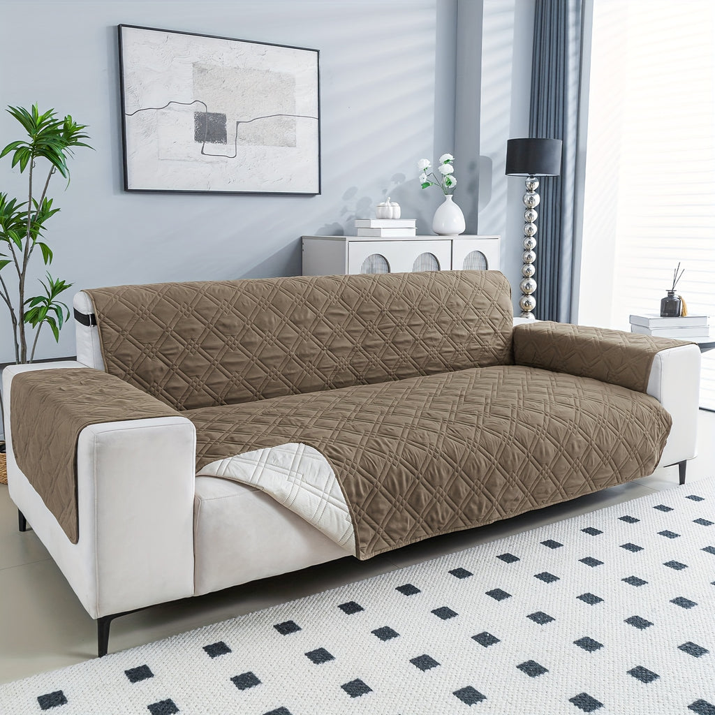 Housse de canapé légère en polyester antidérapante, tissu de 100 g/m²
