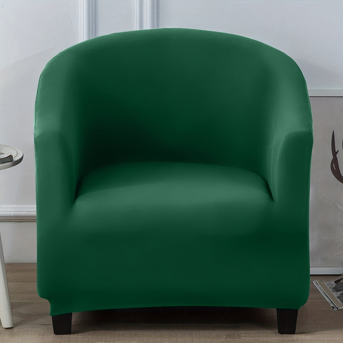 Housse de canapé extensible en fibre de lait pour fauteuil, vue d'ensemble