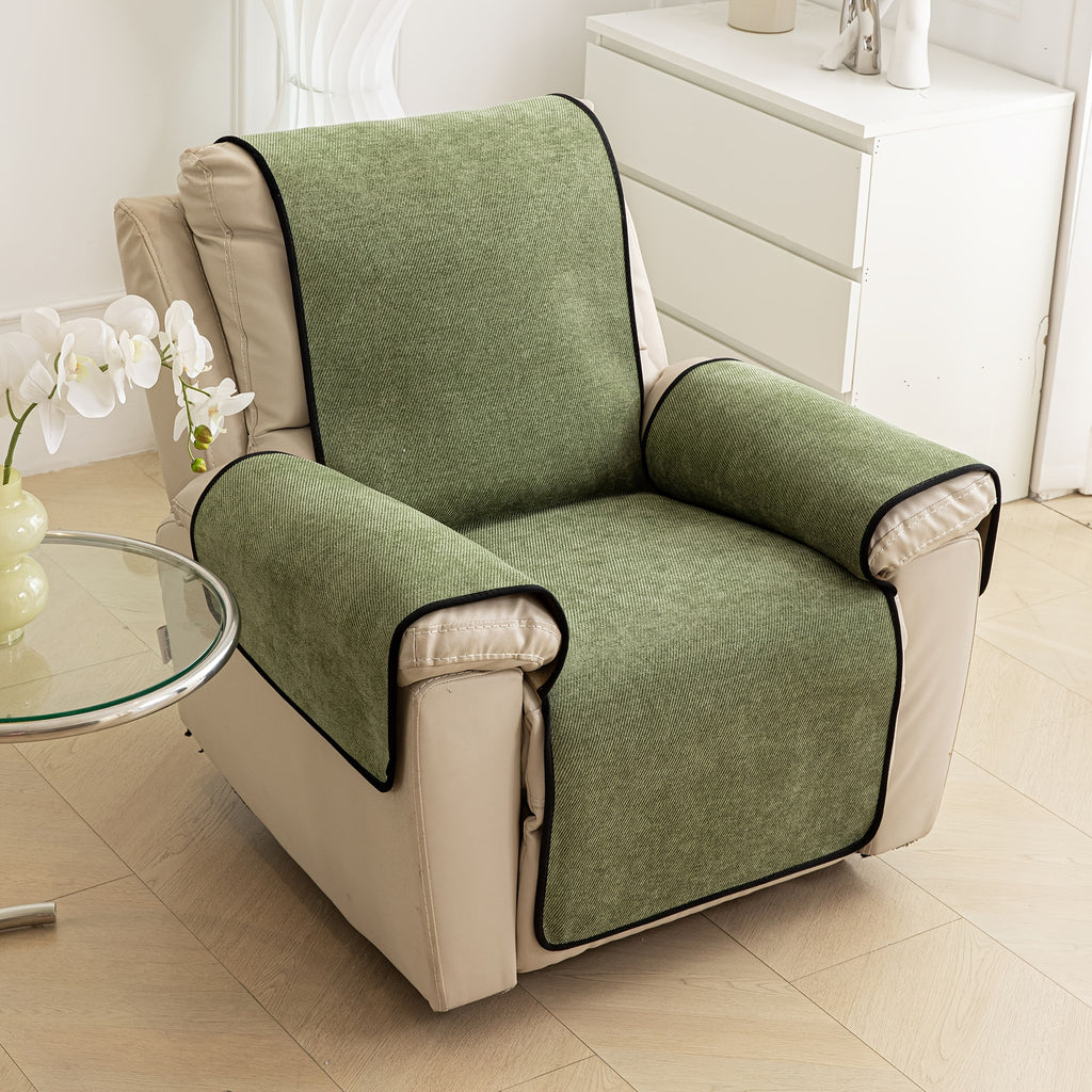 Housse de canapé en chenille antidérapante pour fauteuil, mise en situation