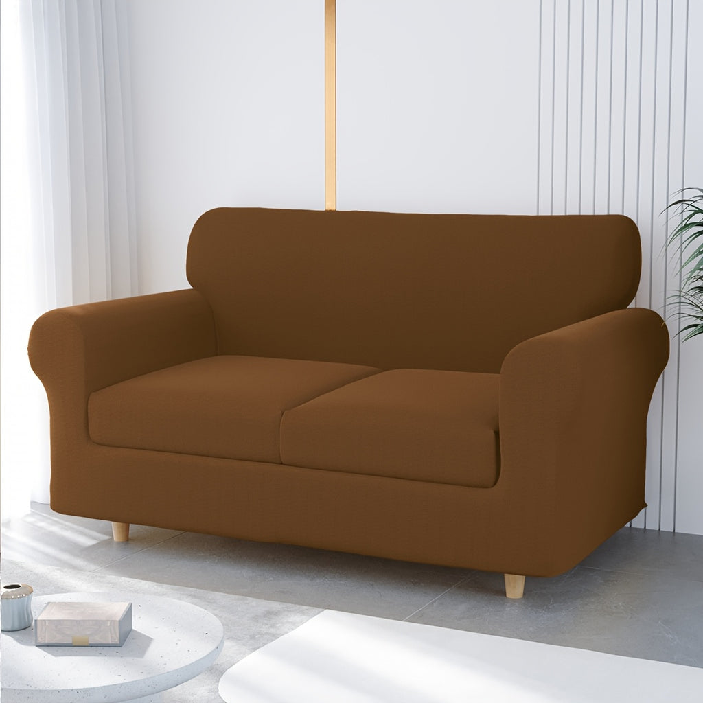Housse de canapé extensible en fibre de lait à housses séparées, tissu de 140 à 160 g/m²