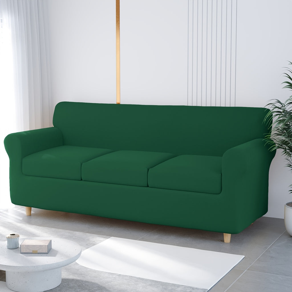 Housse de canapé extensible en fibre de lait à housses séparées, autre coloris