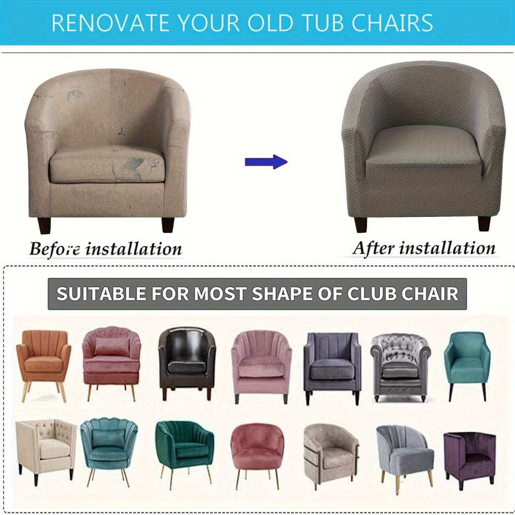 Housse de canapé extensible en polaire jacquard pour fauteuil, détail de l'ourlet