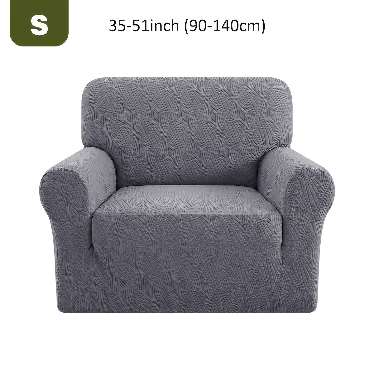 Housse de canapé extensible en polaire jacquard, détail de l'ourlet