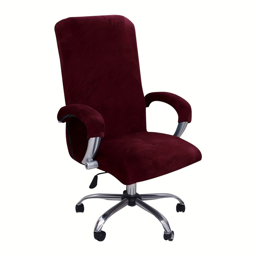 Housse de chaise extensible en polyester, détail de la finition