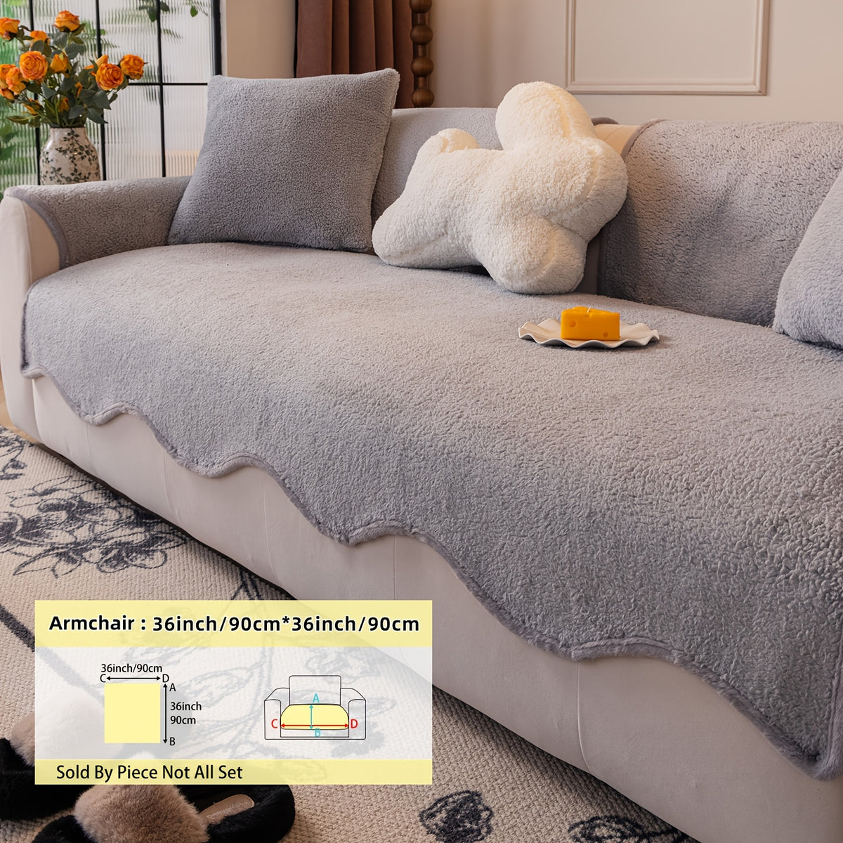 Housse de coussin matelassée antidérapante Image