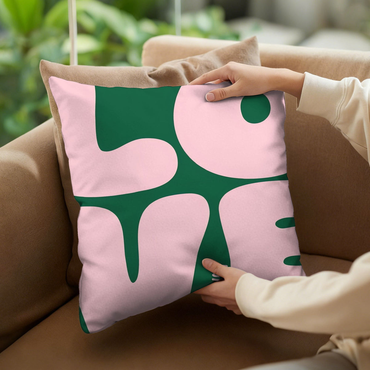 Housse de canapé en polyester imprimée à motif fleuri d'esprit vintage, vue d'ensemble Image