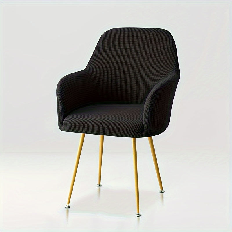 Housse de fauteuil extensible en polyester, mise en situation