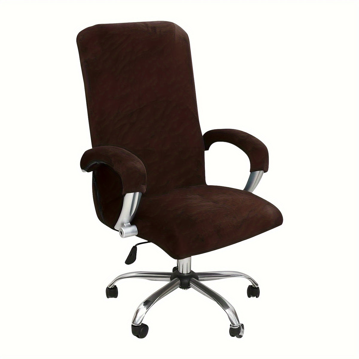 Housse de chaise extensible en polyester, détail de l'ourlet