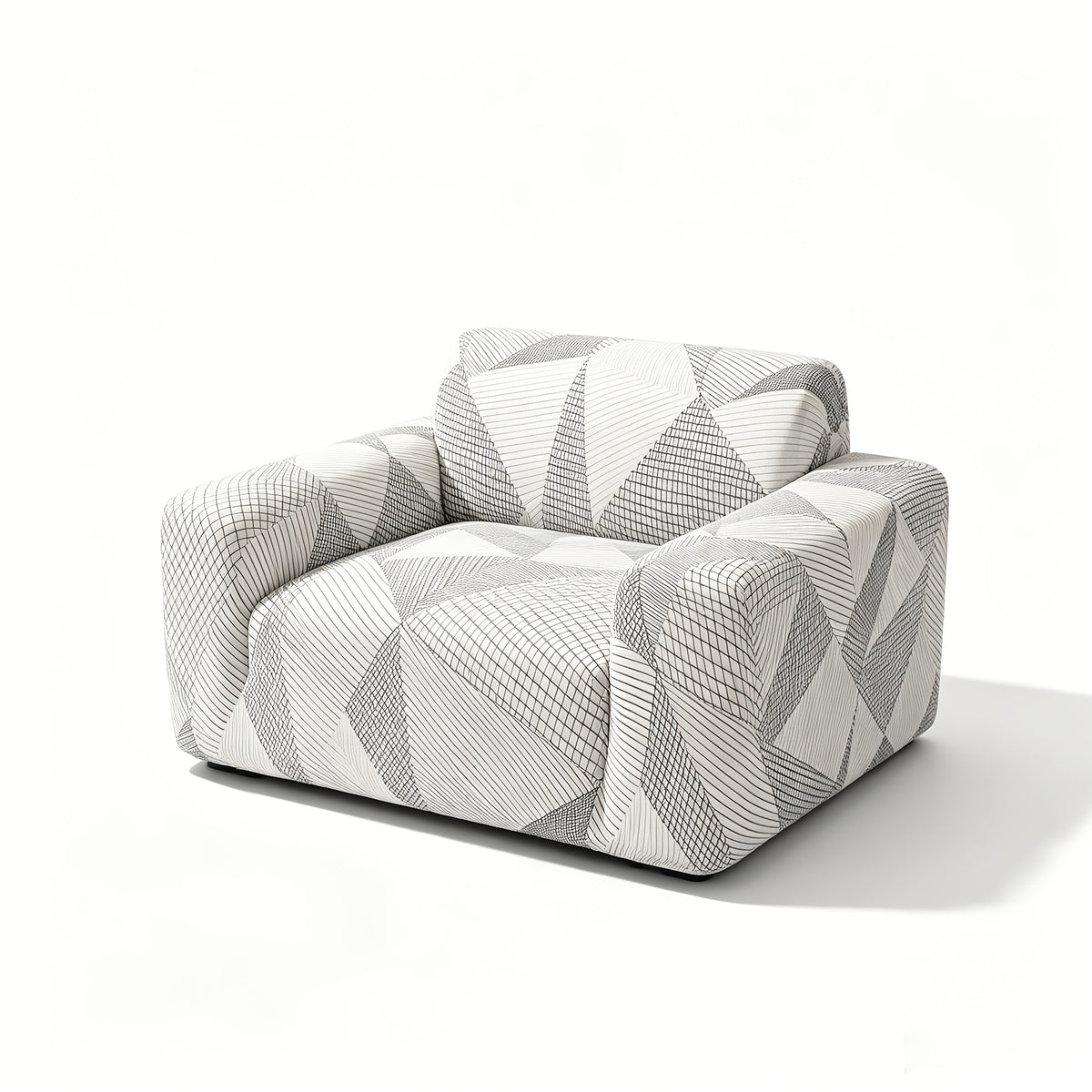 Housse de canapé extensible en fibre de lait imprimée à motif bohème