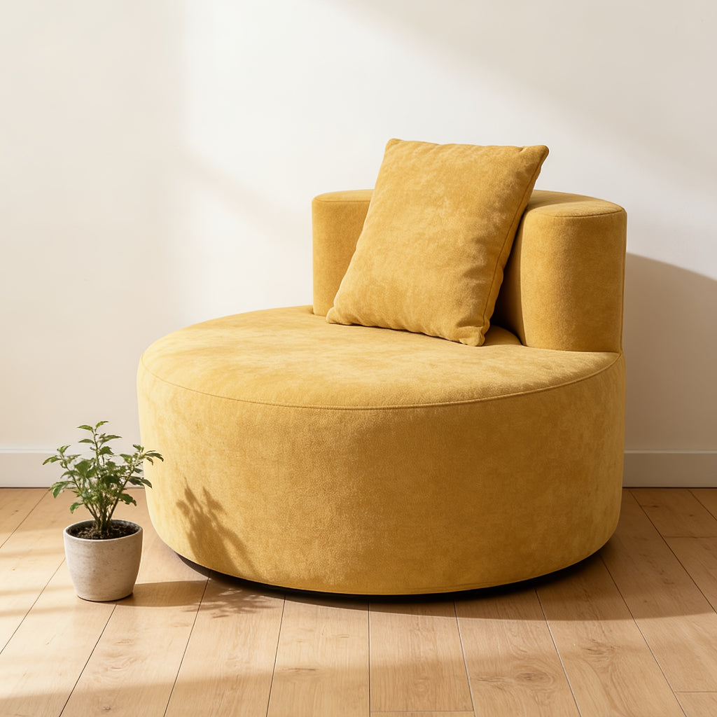 Housse de canapé en chenille, gros plan sur le tissu