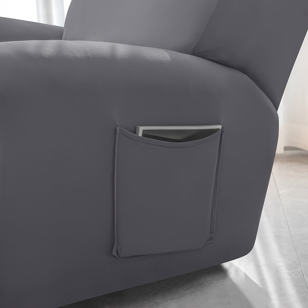 Housse de canapé extensible en fibre de lait à housses séparées, gros plan sur le tissu