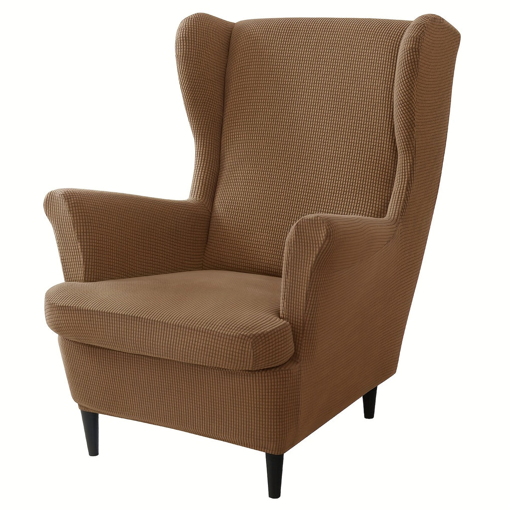 Housse de canapé épaisse extensible en velours côtelé jacquard pour fauteuil, détail de l'ourlet