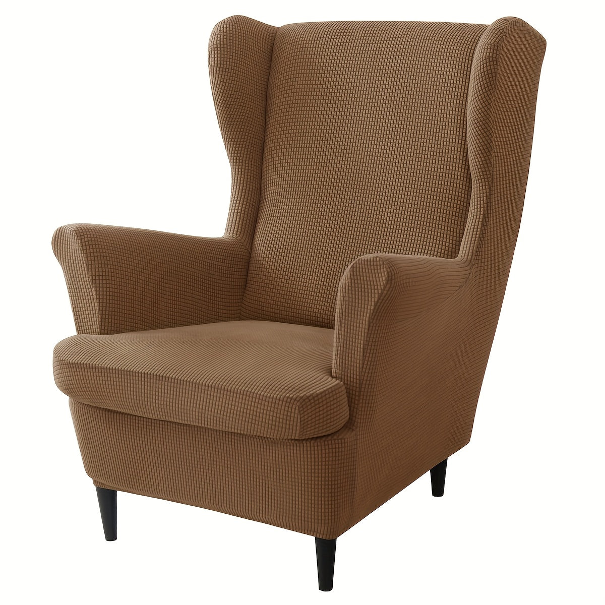 Housse de canapé épaisse extensible en velours côtelé jacquard pour fauteuil, détail de l'ourlet