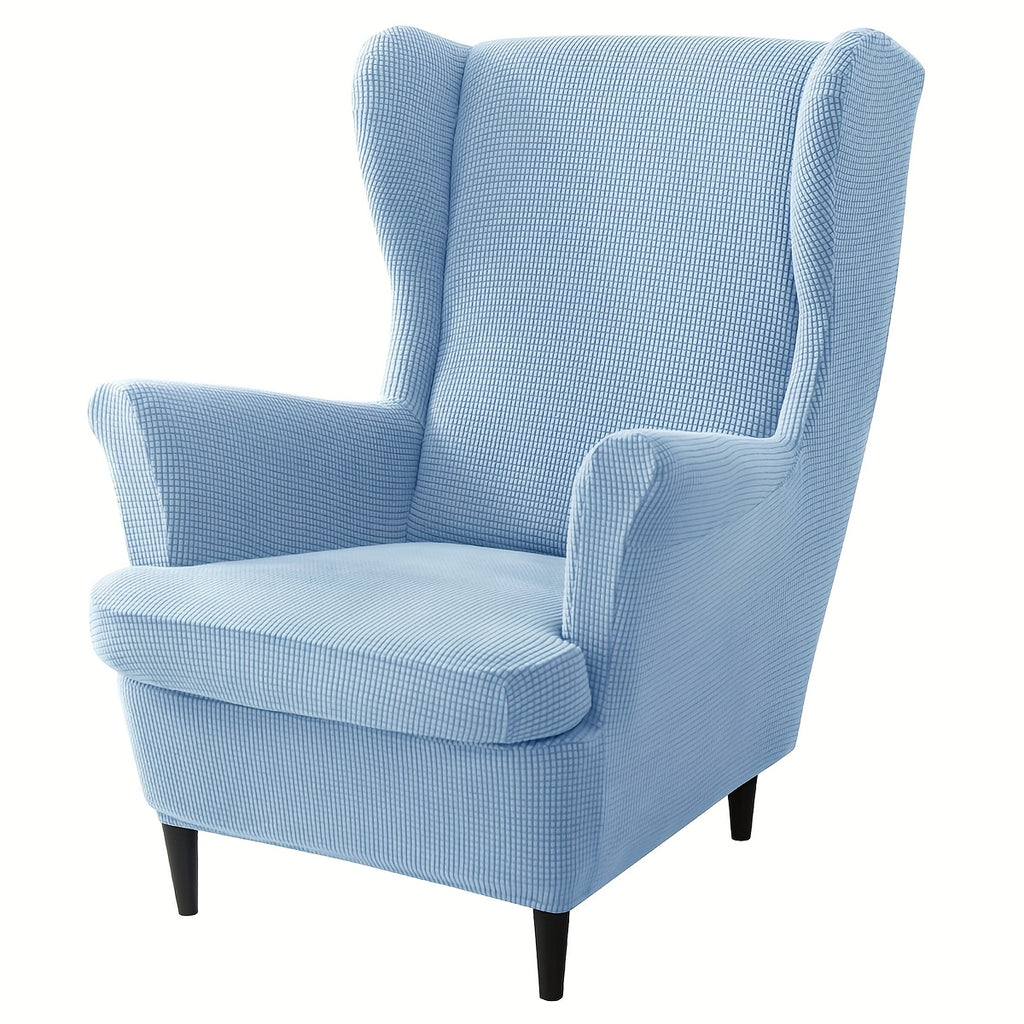 Housse de canapé épaisse extensible en velours côtelé jacquard pour fauteuil, mise en situation