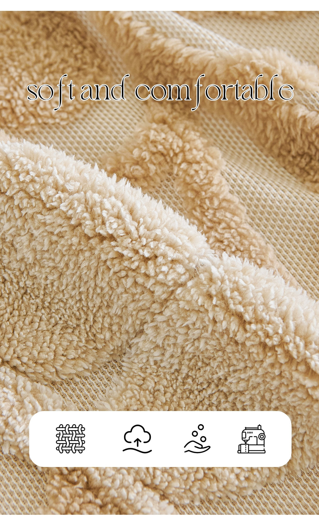 Housse de canapé épaisse en velours jacquard, détail de la finition