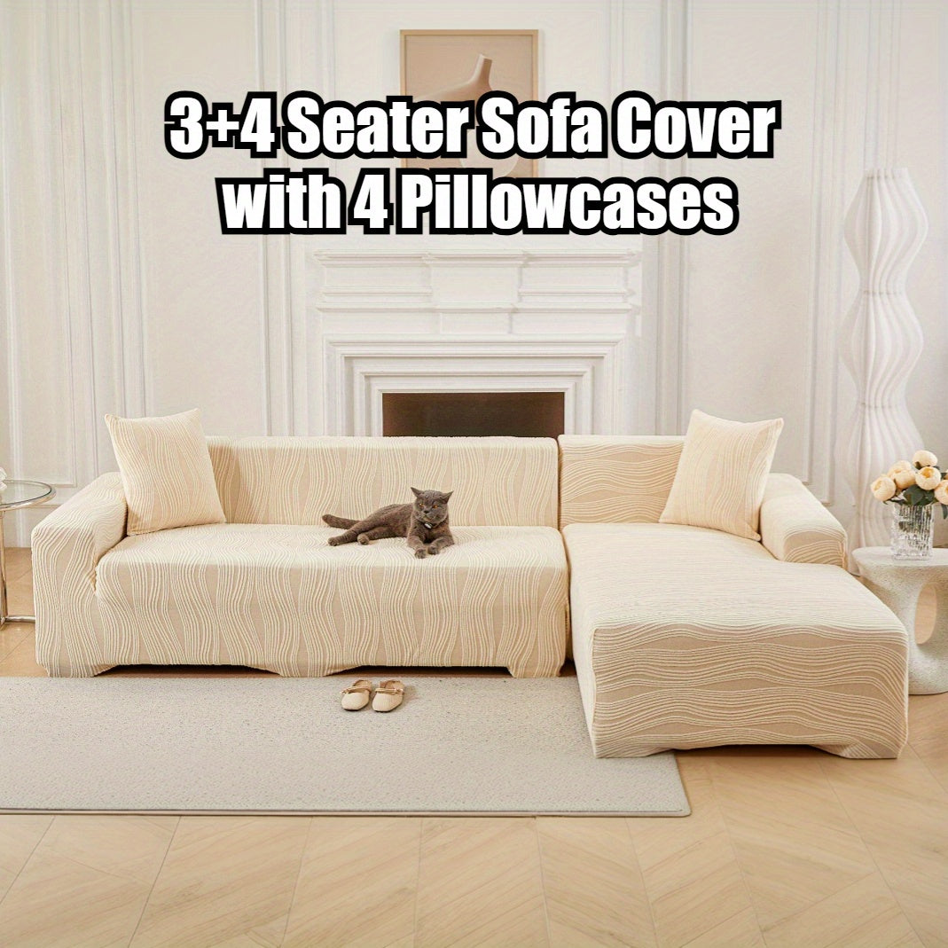 Housse de canapé en peluche jacquard, tissu de 200 à 250 g/m² Image