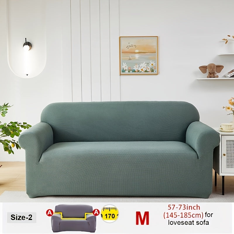 Housse de canapé extensible en velours côtelé jacquard, autre coloris