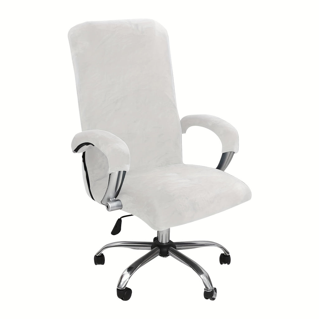 Housse de chaise extensible en polyester — détail de la matière : polyester